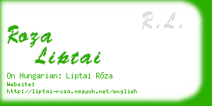 roza liptai business card